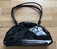 Schwarze handtasche lack gebraucht kaufen  Wildau