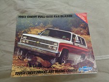 Usado, Folheto de vendas 1983 Chevy Blazer revendedor 83 C10 K10 4 x 4 diesel comprar usado  Enviando para Brazil