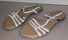 Sandalen weiß silber gebraucht kaufen  Finowfurt
