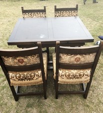 Hardwood dining table for sale  SIDCUP