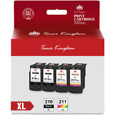 Pacote com 4 cartuchos de tinta PG-210XL CL-211XL para Canon PIXMA iP2700 2702 MP230 499 comprar usado  Enviando para Brazil