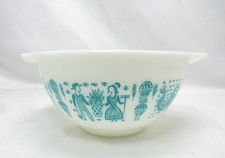 Tigela de Mistura Vintage Pyrex Amish Estampa de Manteiga Cinderela 1 1/2 PT #441 Turquesa comprar usado  Enviando para Brazil