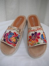 Sandália Slip On/Espadrille-SZ-8 Multicolor/Design Étnico/Cetim e Metálico/NÃO USADO comprar usado  Enviando para Brazil