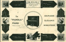 Publicité ancienne pianola d'occasion  France
