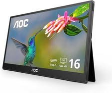 Tela de monitor portátil AOC L1601c I1601FWUX 15,6" FHD WVA IPS USB-C alimentada!! comprar usado  Enviando para Brazil