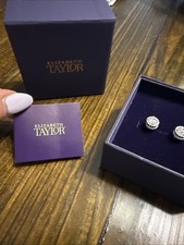 Brincos de 2 camadas de strass Elizabeth Taylor vintage novo na caixa, usado comprar usado  Enviando para Brazil