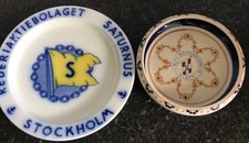 2 DESLUMBRANTES PRATOS DE PORCELANA RELACIONADOS À LINHA DE TRANSPORTE comprar usado  Enviando para Brazil
