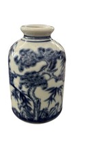 Vaso de água de porcelana azul e branco da dinastia Ming motivo “Três amigos do inverno” comprar usado  Enviando para Brazil
