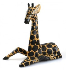 Wooden giraffe statue d'occasion  Expédié en Belgium