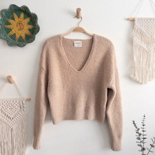 Usado, Suéter Pulôver Abercrombie & Fitch Bege Macio Cropped Tamanho Pequeno comprar usado  Enviando para Brazil