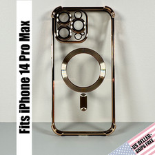 Capa para iPhone 14 Pro Max - Bronze Dourado Brilho | Proteção de Lente | Magnética, usado comprar usado  Enviando para Brazil