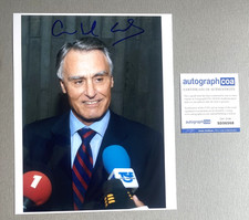 ANIBAL CAVACO SILVA Staatspräsident Portugal In-person signed Foto 20x25  ACOA comprar usado  Enviando para Brazil