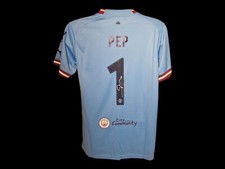 Usado, Camisa de futebol Pep Guardiola Manchester City assinada 22/23 CL final certificado de autenticidade* comprar usado  Enviando para Brazil