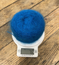 Turquoise chunky mohair for sale  LONDON