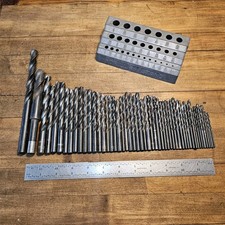 Broca de liga de aço índice 1/2" a 1/16 e bits HSS cobalto lote misto e índice ☆EUA comprar usado  Enviando para Brazil