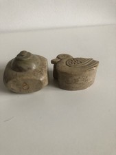 Two vintage soapstone for sale  LLANDYSUL