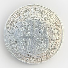 Antiga coroa de prata maciça 1/2 Grã-Bretanha King George V 1916 comprar usado  Enviando para Brazil