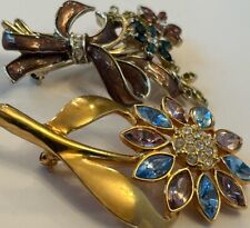Vintage floral brooch for sale  Akron