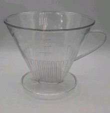 Filtro cone de plástico rígido Melitta Coffee nº 6 parte superior despeje sobre peça de reposição, usado comprar usado  Enviando para Brazil