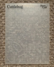 Cuttlebug embossing folder for sale  CAMBRIDGE