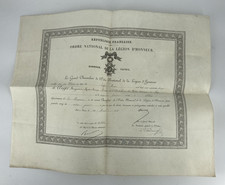 1874 diplôme chevalier d'occasion  Mansle