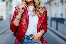 Red leather jacket for sale  Mount Juliet