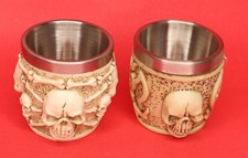 Copos de aço inoxidável atiradores tequila shot vidro decoração mesa showpiece B230, usado comprar usado Copos de aço inoxidável atiradores tequila shot vidro decoração mesa showpiece B230, usado comprar usado  Enviando para Brazil