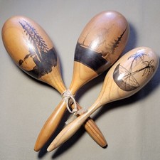 Vintage wooden maracas for sale  Atlanta