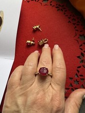 Madagaskar rubin schmuckset gebraucht kaufen  Berlin