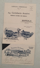 dm515  cartolina tripla marsala carlalberto anselmi produzione vini, usado comprar usado  Enviando para Brazil