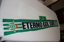 BUFANDA OFICIAL DE LANA OFICIAL DEL REAL BETIS DEL ETERNO GOL SUR MUY COTIZADA , usado comprar usado  Enviando para Brazil
