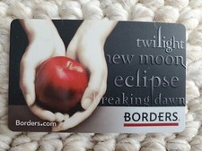 Cartão presente raro CREPÚSCULO - LUA NOVA - ECLIPSE - AMANHECER da Borders Books comprar usado  Enviando para Brazil