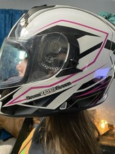 Capacete de rosto inteiro GMAX Pink Ribbon Riders edição limitada PONTO 54S pequeno comprar usado  Enviando para Brazil