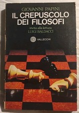 Crepuscolo dei filosofi usato  Catania