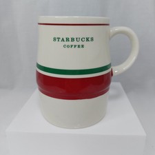 Caneca de café estilo viagem retrô listras vermelhas e verdes Starbucks 16 oz comprar usado  Enviando para Brazil