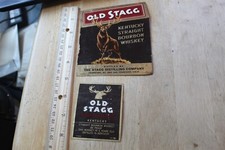 RÓTULO DE UÍSQUE OLD STAGG SRIGHT BOURBON - 2 RÓTULOS INV L17 comprar usado  Enviando para Brazil