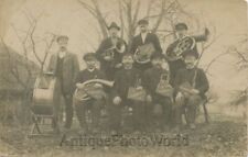 Vento Fascia All'Aperto Con Foglio Musica Tamburo Tuba Antico Foto comprar usado  Enviando para Brazil