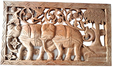 Elephants wood carved for sale  CHRISTCHURCH