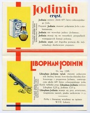 LIBOPHAM JODIMIN -Zakłady Chemiczne LUDWIK SPIESS I SYN - Warszawa ca. 1925 na sprzedaż  PL