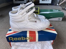 White reebok shoes for sale  HOLYHEAD