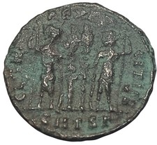 Moeda de guerra antiga CONSTANTIUS II, CONSTANTINE'S SON Império Romano - 327 dC 2E3 comprar usado  Enviando para Brazil