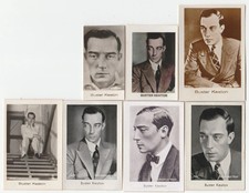 Usado, 7x cartões Buster Keaton, de várias fábricas de cigarros terceiros comprar usado  Enviando para Brazil
