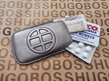 Usado, HUGO BOSS DESIGNER COURO BRONZE CARTÃO DE CRÉDITO MOEDAS NOTAS ESTOJO CARTEIRA TERNO FINO comprar usado  Enviando para Brazil