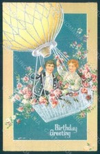 Cartolina auguri compleanno usato Cartolina auguri compleanno usato  Gambolo