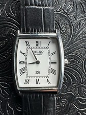 Relógio de pulso masculino vintage Seiko quartzo fino mostrador branco caixa prata comprar usado  Enviando para Brazil