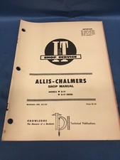 Shop manual allis for sale  Lee