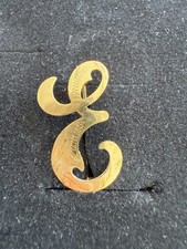 Goldene brosche monogram gebraucht kaufen  Lengede
