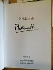 Fulvio platinetti incisioni usato  Italia