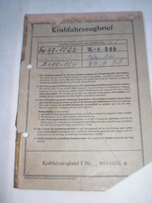 Pappbrief kfzbrief mercedes gebraucht kaufen  Stuttgart