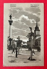 AK WARSZAWA w Polsce 1. WK 1917 Plac Zamkowy Plac Zamkowy ( 156338, używany na sprzedaż  Wysyłka do Poland